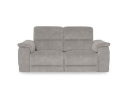 Genius Fabric 3 Seater Power Recliner Sofa with Power Headrests - Dexter Stone