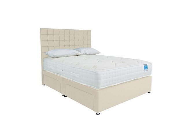Sleep Story - Deluxe Firm Divan Set - Double - Plush Ecru