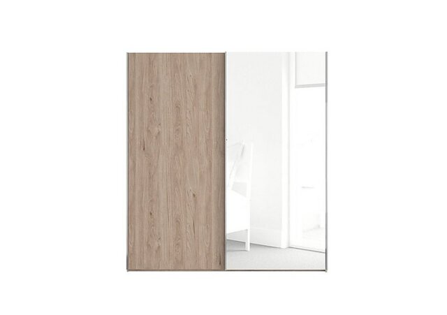 Wiemann - Oxford 2 Door Sliding 200 cm Wardrobe with Mirror - Holm Oak