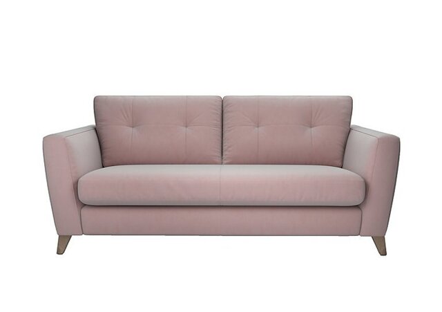 The Lounge Co. - Hermione 3 Seater Fabric Sofa - Cotton Candy