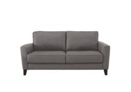 Ideal Home - Brondby 2 Seater Leather Sofa - BV Elephant
