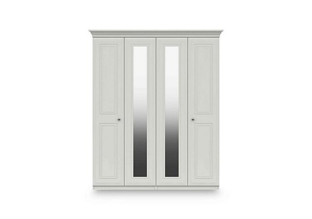 London Bedrooms - Marylebone 4 Door Wardrobe with 2 Mirror Doors