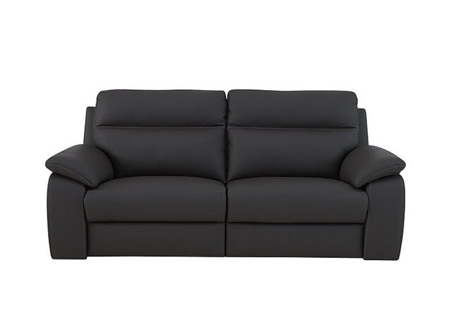 Nicoletti - Pepino 3 Seater Leather Power Recliner Sofa - Torello Grigio Scuro