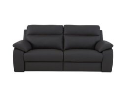 Nicoletti - Pepino 3 Seater Leather Power Recliner Sofa - Torello Grigio Scuro