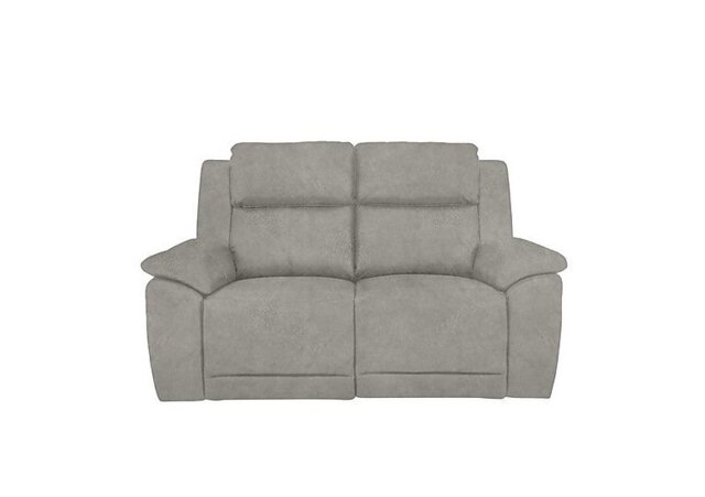 Utah 2 Seater Fabric Power Recliner Sofa - Light Grey