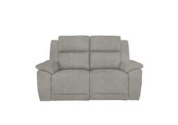 Utah 2 Seater Fabric Power Recliner Sofa - Light Grey