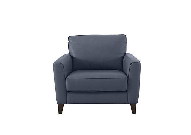 World of Leather - Brondby BV Leather Armchair - BV Ocean Blue