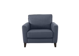 World of Leather - Brondby BV Leather Armchair - BV Ocean Blue