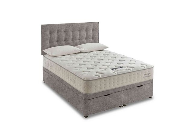 Silentnight - Revitalise Refresh 800 Ottoman Divan Set - King Size - Tweed Woven Pebble