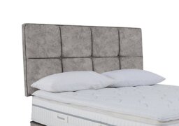 Sleepeezee - Dalmore Strutted Headboard - King Size - Daytona Silver
