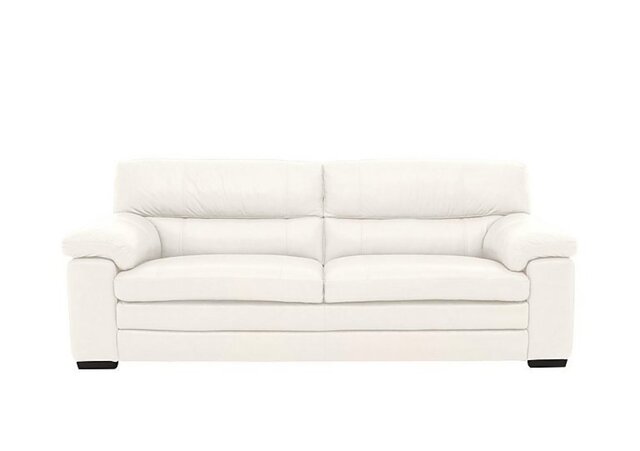 World of Leather - Cozee 3 Seater Pure Premium Leather Sofa - BV Star White