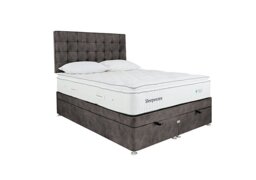 Sleepeezee - Natural Touch 2000 Pillowtop End Ottoman Divan Set - Super King - Dapple Mink
