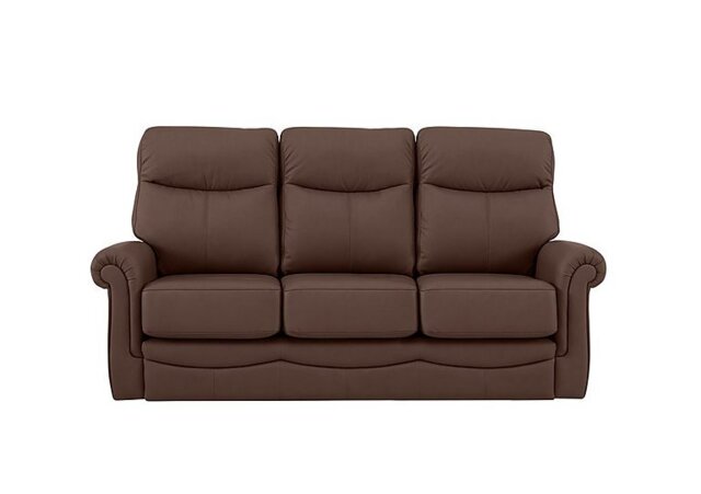 G Plan - Avon Small 3 Seater Leather Sofa - Capri Oak