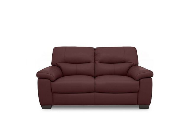 World of Leather - Hetty 2 Seater NC Leather Sofa - NC Deep Red