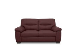 World of Leather - Hetty 2 Seater NC Leather Sofa - NC Deep Red