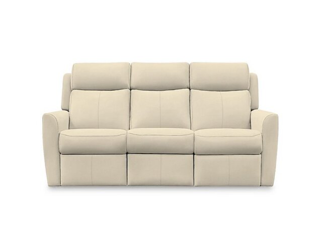 G Plan - Wren 3 Seater Leather Recliner Sofa with Headrests and Power Lumbar - Cambridge Stone