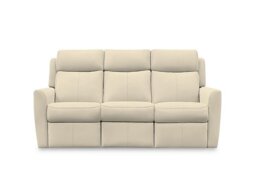 G Plan - Wren 3 Seater Leather Recliner Sofa with Headrests and Power Lumbar - Cambridge Stone