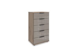 Wiemann - Antoni 5 Drawer Nordic Oak Chest with Glass Drawers
