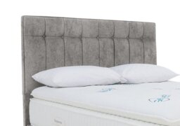 Sleepeezee - Beam Floor Standing Headboard - Double - Daytona Silver