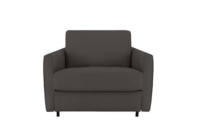 Nicoletti - Alcova Leather Chair Sofa Bed with Slim Arms - Torello Grigio Scuro - Sofas and Armchairs - In Time for Christmas