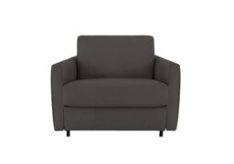 Nicoletti - Alcova Leather Chair Sofa Bed with Slim Arms - Torello Grigio Scuro