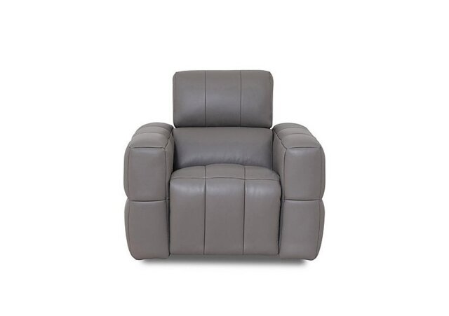 Cube Leather Power Recliner Chair with Power Headrest