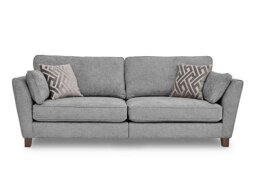 Tabitha 4 Seater Split Frame Sofa - Silver