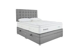 Sleepeezee - Natural Touch 2000 Pillowtop Side Ottoman Divan Set - Small Double - Tweed Grey