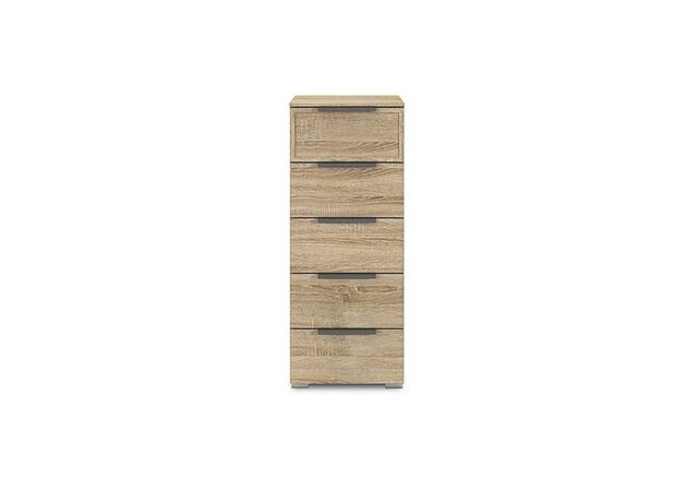 Rauch - Cadre 5 Drawer Tall Chest - Sonoma Oak - Bedroom Furniture