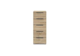 Rauch - Cadre 5 Drawer Tall Chest - Sonoma Oak - Bedroom Furniture