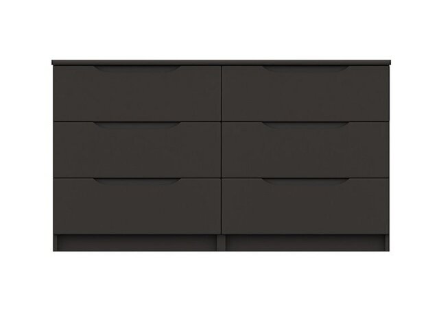 London Bedrooms - St Pancras 3 + 3 Drawer Chest - Graphite