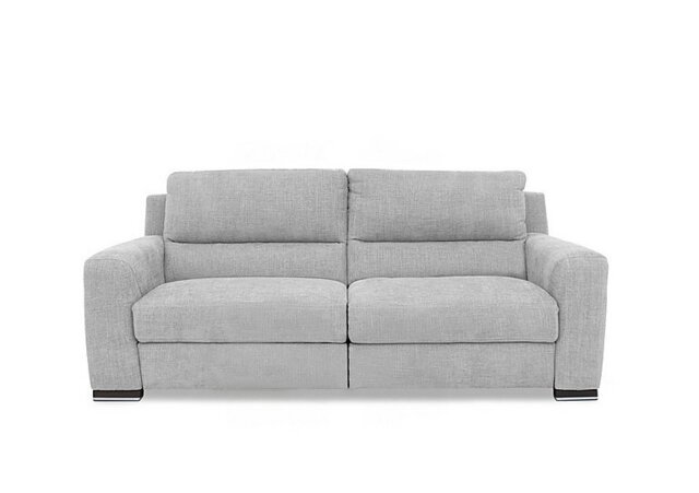 Viali Fabric 3 Seater Power Recliner Sofa - Lead Grey
