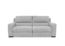 Viali Fabric 3 Seater Power Recliner Sofa - Lead Grey