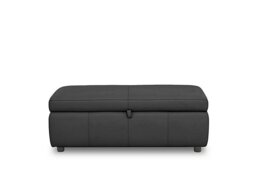 World of Leather - Tyrell 120cm NC Leather Blanket Box - Black - Bedroom Furniture - In Time for Christmas