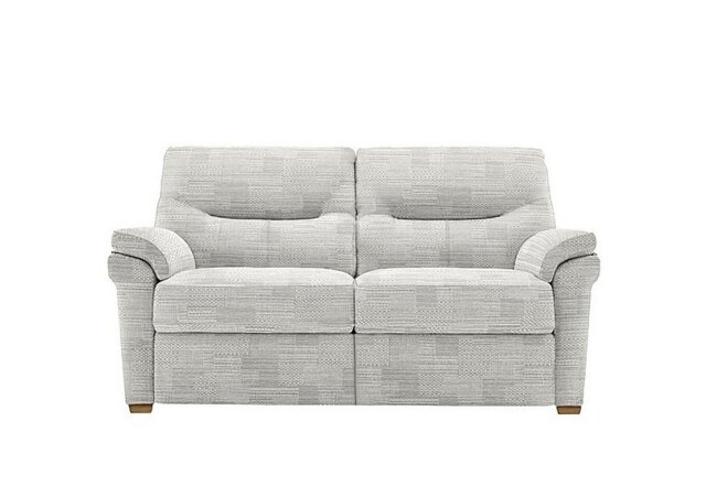 G Plan - Seattle 2 Seater Fabric Sofa with Wooden Feet - Lydia Blush