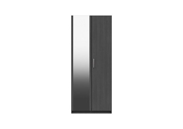 London Bedrooms - Waterloo 2 Door Wardrobe with Mirror - Graphite