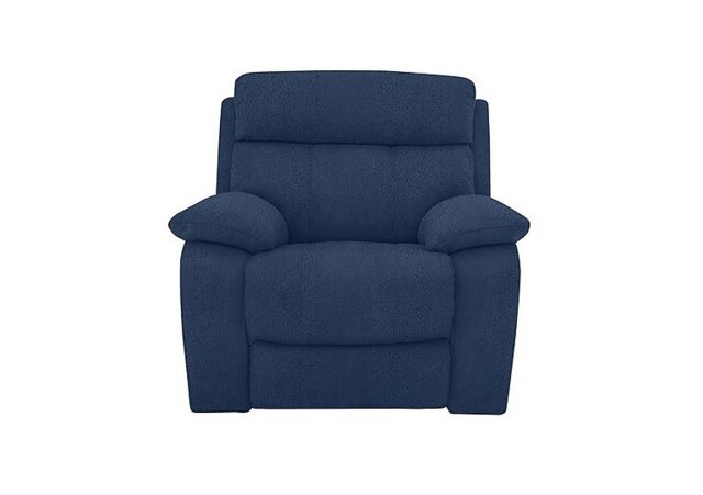 Moreno Fabric Power Recliner Armchair with Power Headrest - Blue