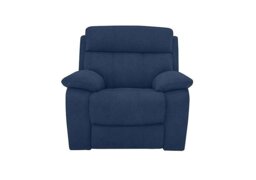 Moreno Fabric Power Recliner Armchair with Power Headrest - Blue