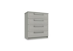 London Bedrooms - Bexley 4 Drawer Chest - Light Grey