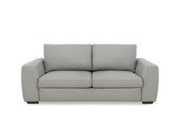 Dinky Leather 3 Seater Sofa - Lead Grey