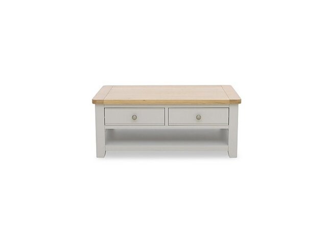 Lewis Storage Coffee Table with Shelf and 2 Drawers