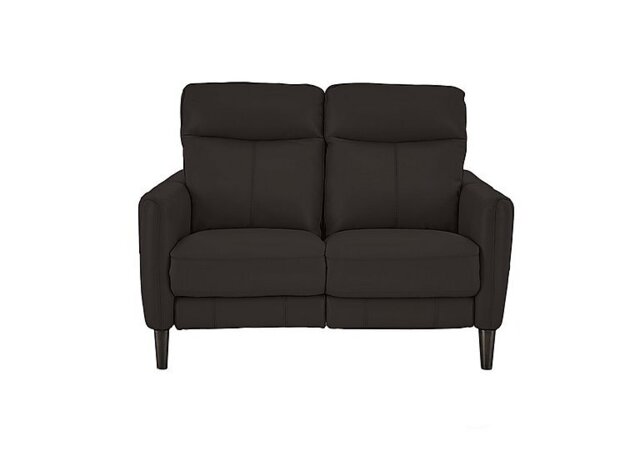 World of Leather - Compact Collection Petit 2 Seater Leather Power Recliner Sofa - Dark Chocolate - Sofas and Armchairs - In Time for Christmas