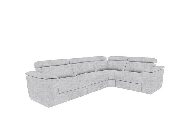 Nicoletti - Davide Small Fabric Right Hand Facing Corner Sofa - Baobab Ghiaccio