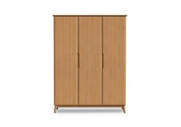 Stockholm 3 Door Wardrobe - Light Oak