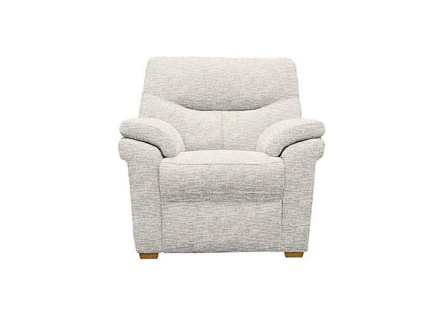G Plan - Seattle Fabric Armchair with Wooden Feet - Rush Cream