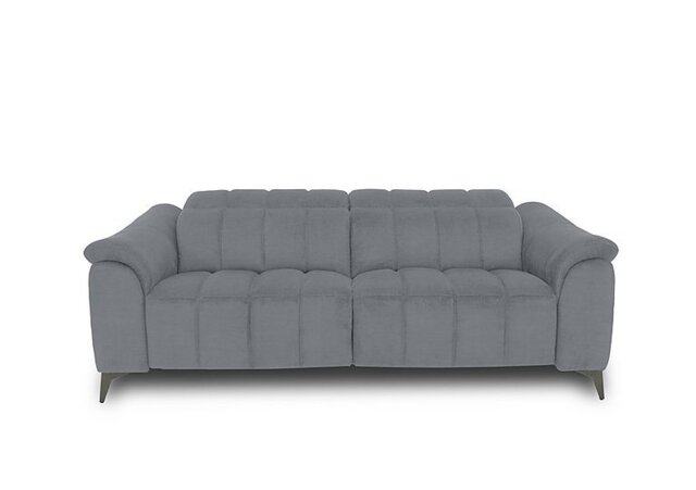 Angelo Fabric 3 Seater Sofa - Velvet Grey