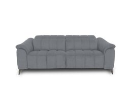 Angelo Fabric 3 Seater Sofa - Velvet Grey