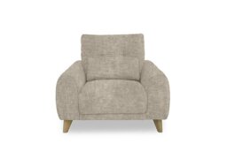 Malmo Fabric Chair - Cream - Sofas and Armchairs