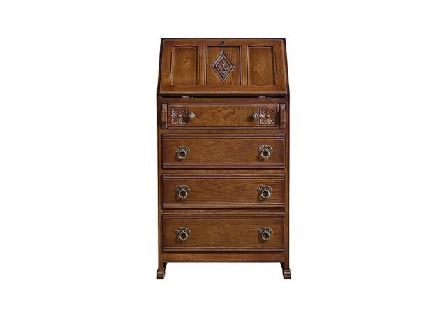 Old Charm Aldeburgh Ladies Bureau - Light Oak