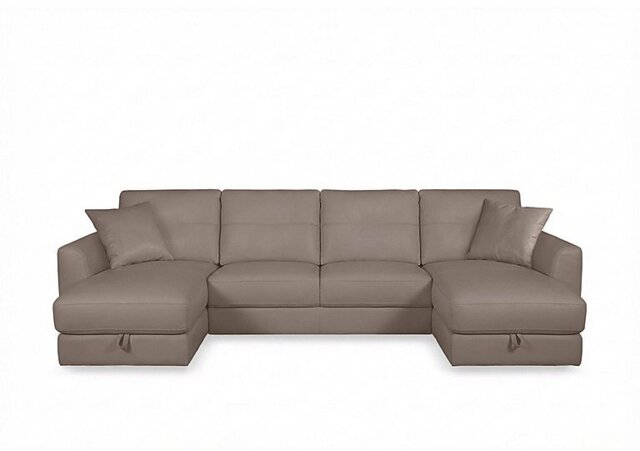 World of Leather - Nest Large NC Leather U-Shaped Corner Sofa with Double Storage Chaises - Sofas and Armchairs - In Time for Christmas